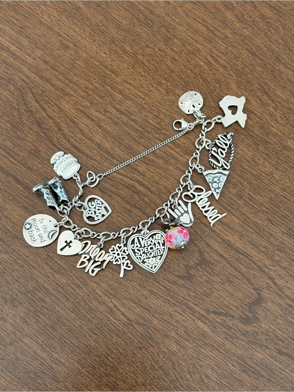 James Avery Sterling Silver Charm Bracelet 15 Charms Retired Yβall Texas 51g